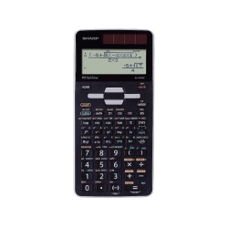 Calculator stiintific, 16 digits, 640 functii, 166x80x15 mm, dual power, SHARP EL-W506XSL-negru/argintiu