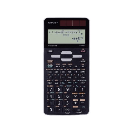 Calculator stiintific, 16 digits, 640 functiuni, 166x80x15 mm, dual power, SHARP EL-W506XSL-negru
