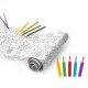 CARIOCA Coloring Roll, 30 x 198 cm/rola, hartie autoadeziva - White