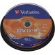 DVD-R Verbatim 16x, 4.7 GB, Matt Silver, 10 buc/set