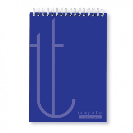 Blocnotes Trendy Blue, cu spira, A4, 70 file, matematica