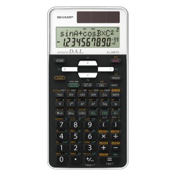 Calculator stiintific, 12 digits, 470 functiuni, 161x80x15 mm, dual power, SHARP EL-506TSWH - alb