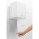 Dispenser Wepa pentru prosoape in rola cu derulare centrala, plastic, alb