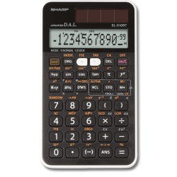 Calculator stiintific, 12 digits, 273 functii, 144x75x10 mm, dual power, SHARP EL-510RT - negru