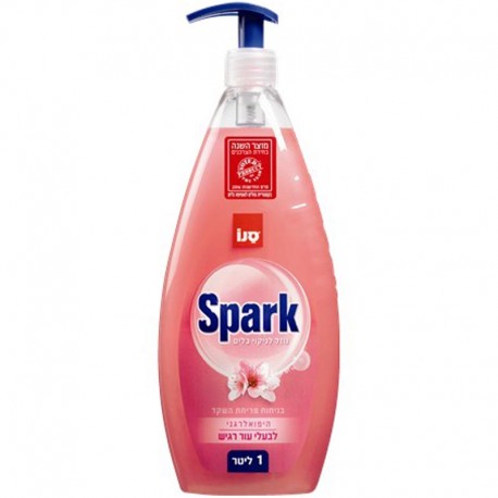 Detergent lichid pentru degresarea vaselor,1 litru, SANO Spark - cu miros de migdale Detergent lichid pentru degresarea vaselor,1 litru, SANO Spark - cu miros de migdale