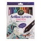 Liner ARTLINE Supreme, varf fetru 0.4mm, 30 culori/set