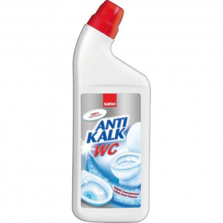 Detartrant pentru vasul toaletei, curata si igienizeaza, 750ml, SANO Antikalk WC Detartrant pentru vasul toaletei, curata si igienizeaza, 750ml, SANO Antikalk WC