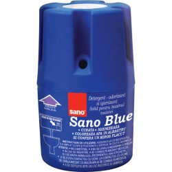 Odorizant solid pentru bazin WC, 150 gr., SANO Blue Flash