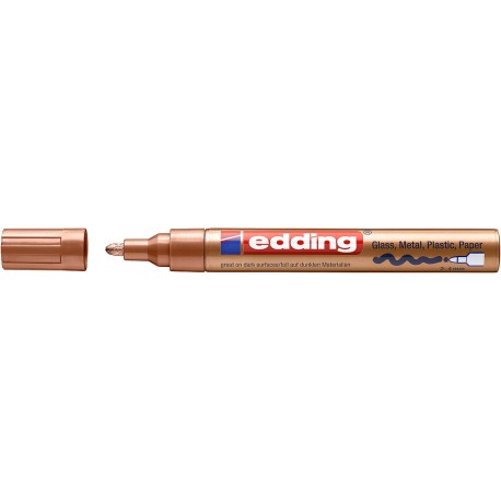 Paint marker Edding 750, varf rotund, 2 - 4 mm, cupru