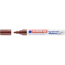 Marker permanent Edding 750, cu vopsea, varf rotund 2-4 mm, maro