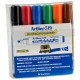 Marker pentru tabla de scris ARTLINE 519 - Dry safe ink, varf rotund 5.0mm, 6 culori/set