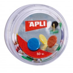 Pioneze colorate, 50 bucati/cutie
