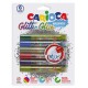 Lipici Glitter, lavabil, 6 culori/blister, CARIOCA Glitter Glue Mix