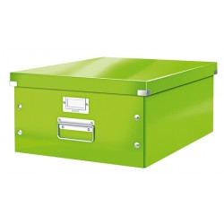 Cutie LEITZ Click & Store mare 369 x 200 x 484 mm, carton laminat - verde