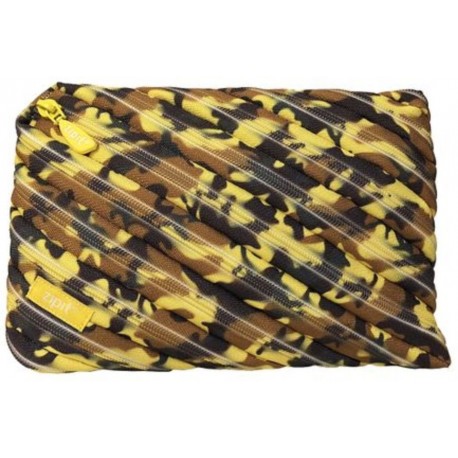 Penar cu fermoar, ZIPIT Camo Jumbo - albastru/galben