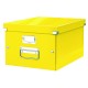 Cutie LEITZ Click & Store medie 281 x 200 x 369 mm, carton laminat - galben