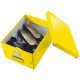 Cutie LEITZ Click & Store medie 281 x 200 x 369 mm, carton laminat - galben
