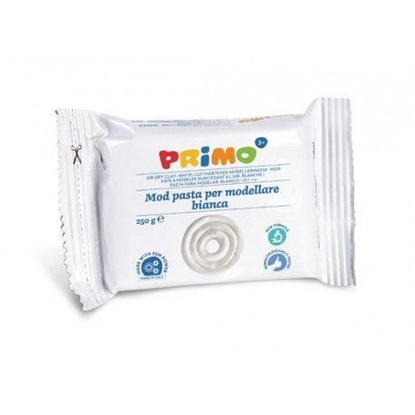 Argila pentru modelaj Morocolor Primo, 250 g, alb