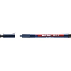 Liner Edding 1800 pentru desen tehnic, varf 0.1 mm, negru