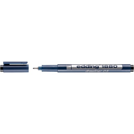 Liner Edding 1880 pentru desen tehnic, varf 0.4 mm, negru