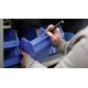 Marker permanent Edding 2000C, corp metalic, varf rotund, 1.5-3 mm, rosu