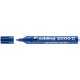 Marker permanent Edding 2000C, corp metalic, varf rotund, 1.5-3 mm, albastru