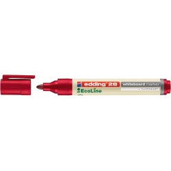 Marker pentru tabla Edding 28, ecologic, varf rotund, 1.5-3 mm, rosu