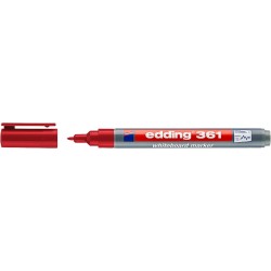 Marker Edding 361 pentru tabla, varf 1 mm, rosu