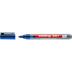 Marker Edding 361 pentru tabla, varf 1 mm, albastru