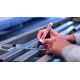 Marker permanent Edding 750, cu vopsea, varf rotund 2-4 mm, bleu