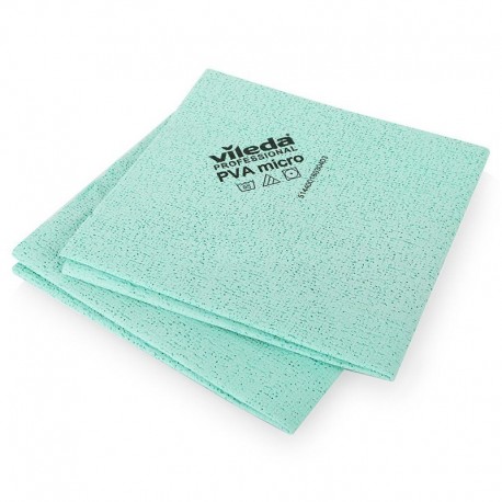 Laveta microfibra Vileda PVAmicro, culoare verde, 5 buc/set