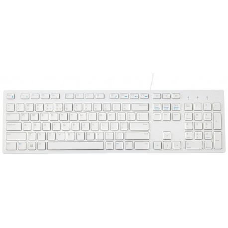 Tastatura Dell Multimedia KB216 cu fir USB, alba