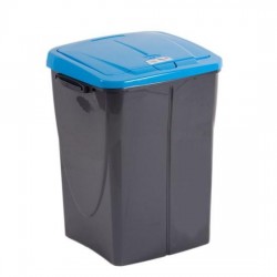 Cos Eco Bin, 45 litri, capac albastru