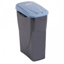 Cos Eco Bin, 25 litri, capac albastru