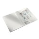 Caiet de birou LEITZ Wow, PP, A4, cu spira, matematica - roz metalizat