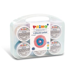 Tempera 6 culori perlate pentru pictat cu degetele