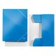 Mapa carton cu elastic LEITZ Wow - albastru metalizat