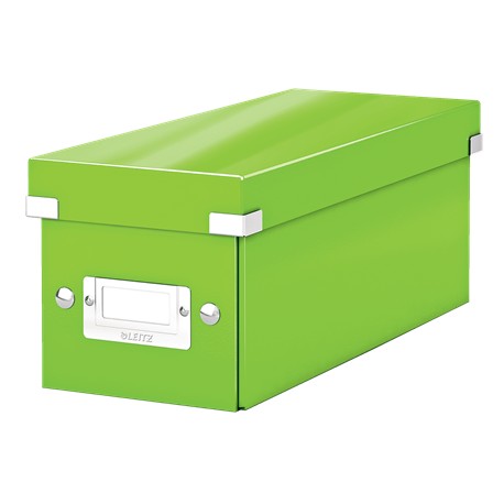 Cutie pentru 30/60 CD-uri, LEITZ Click & Store, carton laminat - verde
