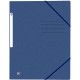 Mapa A4, carton MultiStrat 390g/mp, cu elastic, OXFORD Top File - bleumarin