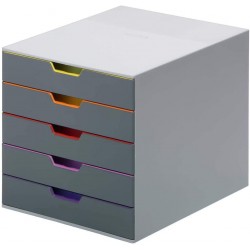 Organizator documente, Durable Varicolor, cu 5 sertare