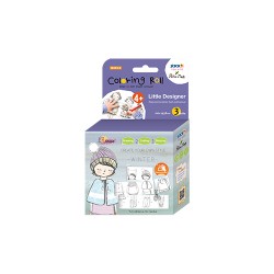 Cutie creativa cu role pentru colorat, 3 buc/set, Stick"n Little Designer - iarna