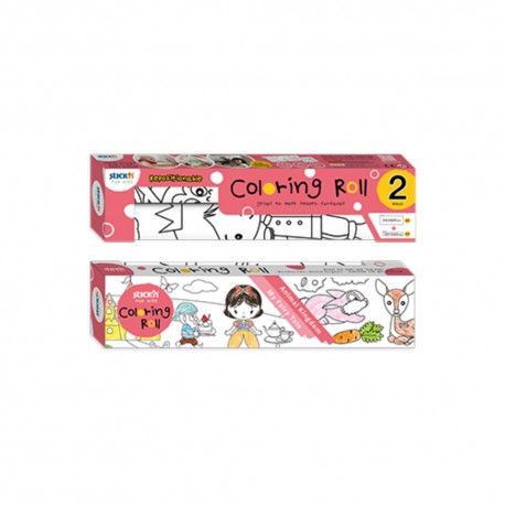 Set role autoadezive pentru colorat, 315x3550mm + 140x2440mm, Stick"n - My Fairy Tale/Animal Kingdom