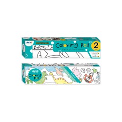 Set role autoadezive pentru colorat, 315x3550mm + 140x2440mm, Stick"n - Dinosaurus/Insects