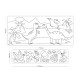 Set role autoadezive pentru colorat, 315x3550mm + 140x2440mm, Stick"n - Dinosaurus/Insects