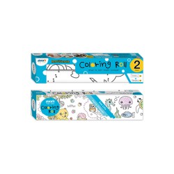 Set role autoadezive pentru colorat, 315x3550mm + 140x2440mm, Stick"n - Furry Friends/Sea Life