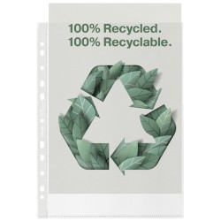 Folie de protectie Esselte Recycled, PP, A4, 70 mic, 100 buc/cutie, standard