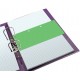 Separatoare carton pentru biblioraft, 190g/mp, 105 x 240 mm, 60/set, OXFORD Duo - verde