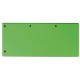 Separatoare carton pentru biblioraft, 190g/mp, 105 x 240 mm, 60/set, OXFORD Duo - verde