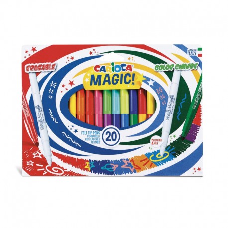Carioca lavabila, varf gros 6mm, 9+9+2/cutie, CARIOCA Magic Markers