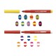 Carioca lavabila, varf gros 6mm, 9+9+2/cutie, CARIOCA Magic Markers